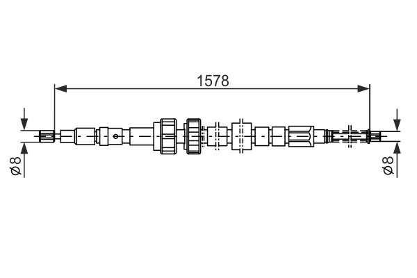 BOSCH 1 987 482 243 Cable,...