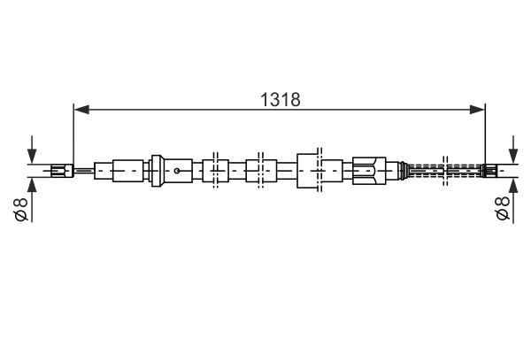 BOSCH 1 987 482 244 Cable,...