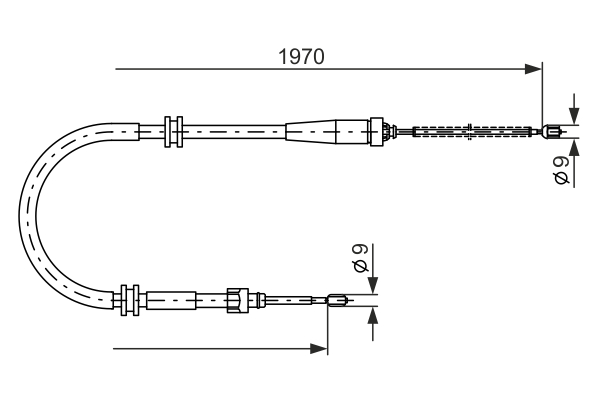 BOSCH 1 987 482 253 Cable,...