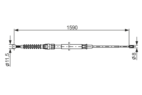 BOSCH 1 987 482 265 Cable,...