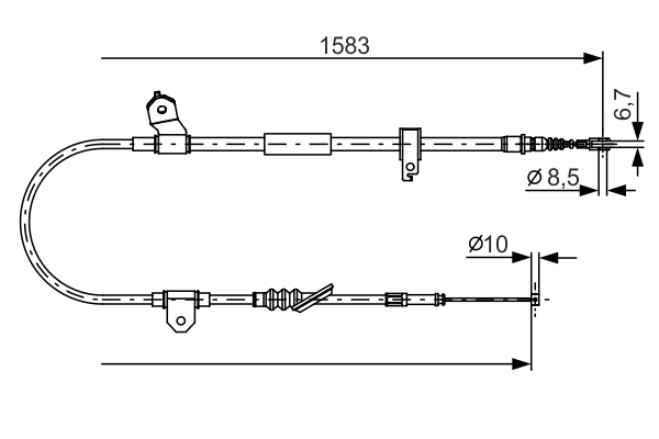 BOSCH 1 987 482 296 Cable,...