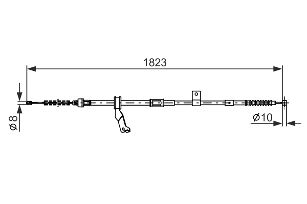 BOSCH 1 987 482 297 Cable,...