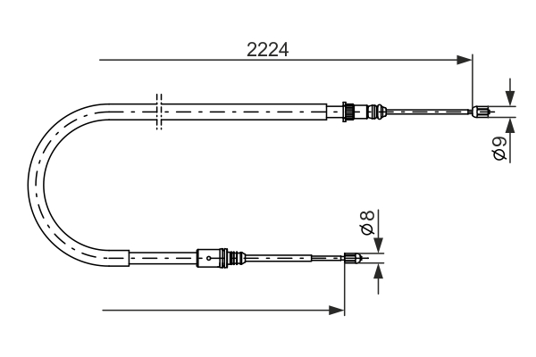 BOSCH 1 987 482 303 Cable,...