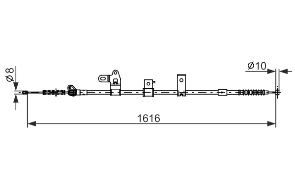 BOSCH 1 987 482 307 Cable,...