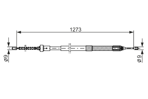 BOSCH 1 987 482 308 Cavo comando, Freno stazionamento-Cavo comando, Freno stazionamento-Ricambi Euro