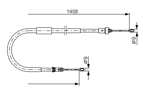 BOSCH 1 987 482 335 Cavo comando, Freno stazionamento-Cavo comando, Freno stazionamento-Ricambi Euro