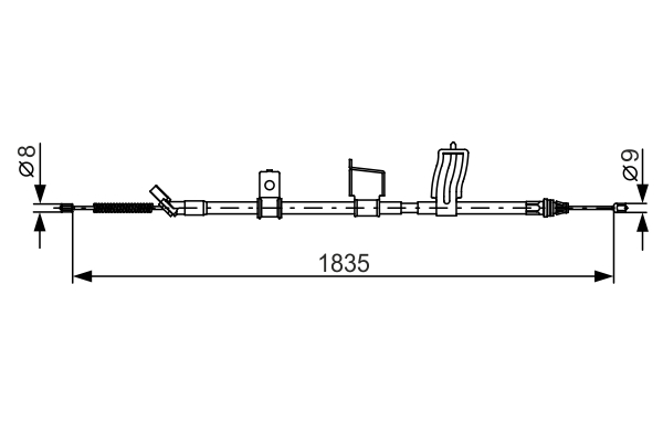 BOSCH 1 987 482 341 Cable,...