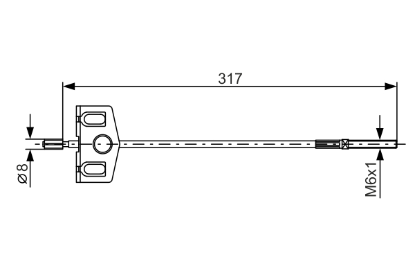 BOSCH 1 987 482 342 Cavo comando, Freno stazionamento