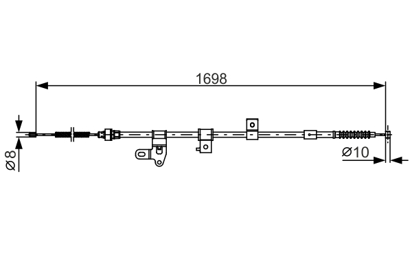 BOSCH 1 987 482 346 Cable,...