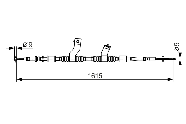 BOSCH 1 987 482 353 Cable,...