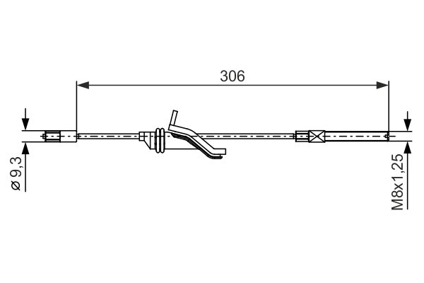 BOSCH 1 987 482 369 Cavo comando, Freno stazionamento