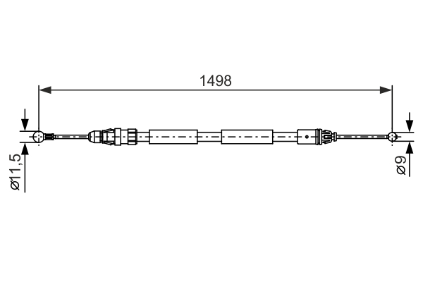 BOSCH 1 987 482 387 Cable,...