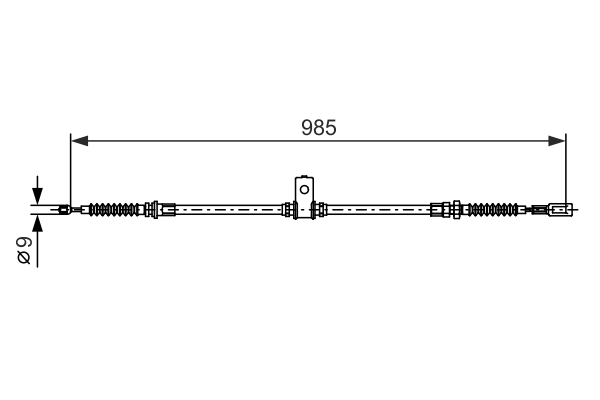 BOSCH 1 987 482 395 Cable,...