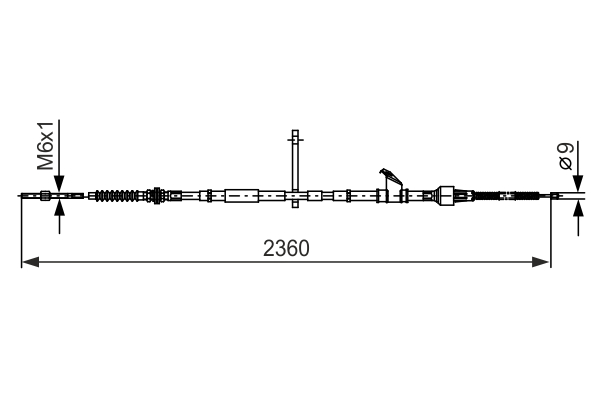 BOSCH 1 987 482 402 Cable,...