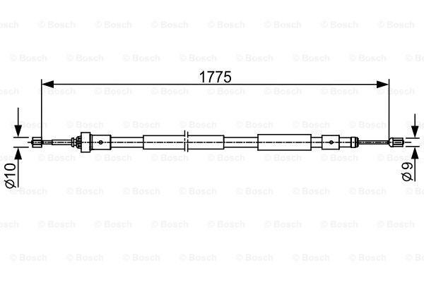 BOSCH 1 987 482 407 Cable,...