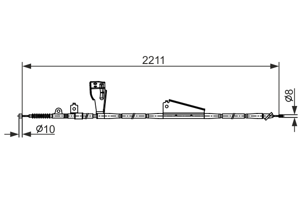 BOSCH 1 987 482 424 Cable,...