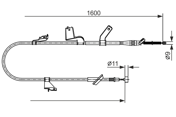 BOSCH 1 987 482 427 Cable,...