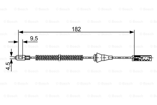 BOSCH 1 987 482 449 Cavo comando, Freno stazionamento-Cavo comando, Freno stazionamento-Ricambi Euro