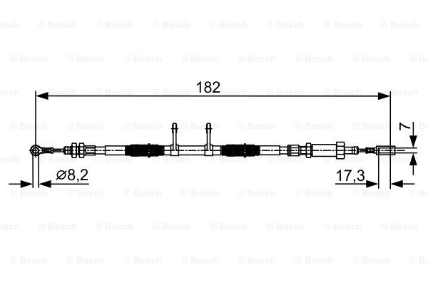 BOSCH 1 987 482 450 Cable,...