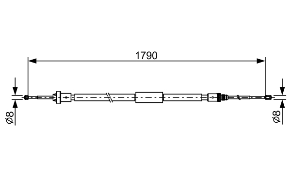 BOSCH 1 987 482 495 Seilzug, Feststellbremse