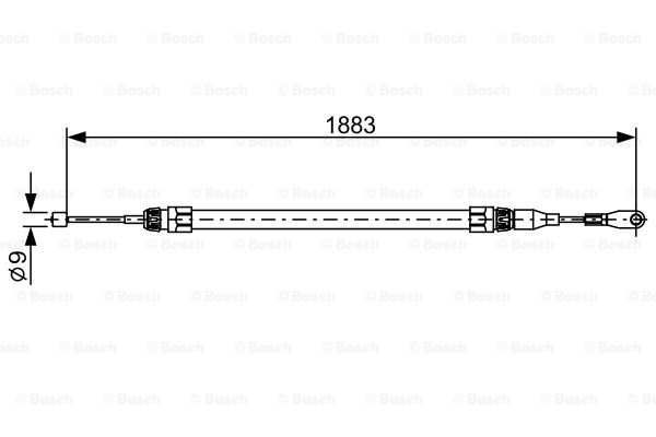 BOSCH 1 987 482 497 Cable,...