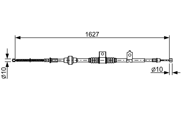 BOSCH 1 987 482 518 Seilzug, Feststellbremse