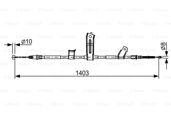 BOSCH 1 987 482 522 Cable,...