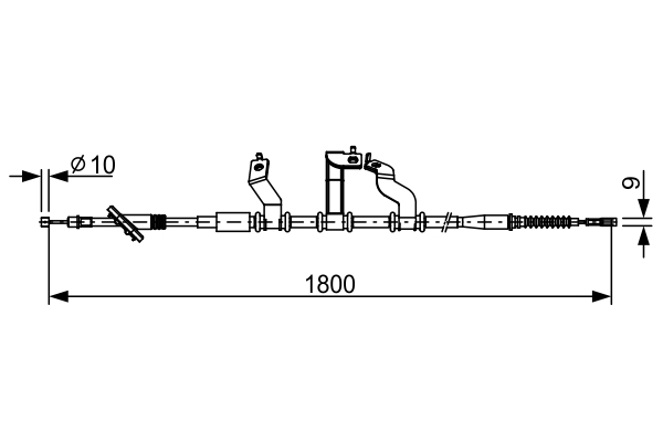 BOSCH 1 987 482 530 Seilzug, Feststellbremse