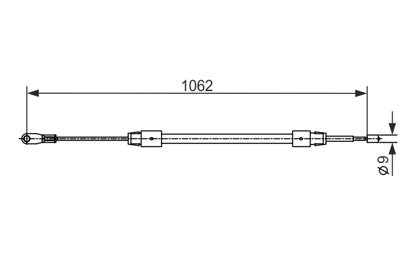 BOSCH 1 987 482 538 Cable,...