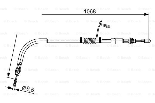 BOSCH 1 987 482 544 Cable,...