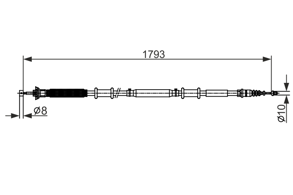 BOSCH 1 987 482 580 Cavo comando, Freno stazionamento-Cavo comando, Freno stazionamento-Ricambi Euro