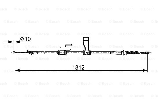 BOSCH 1 987 482 616 Cable,...