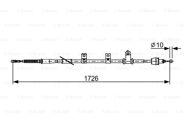 BOSCH 1 987 482 618 Cavo comando, Freno stazionamento