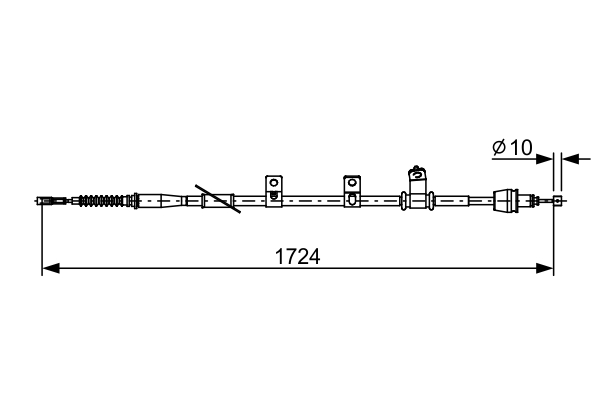 BOSCH 1 987 482 619 Seilzug, Feststellbremse