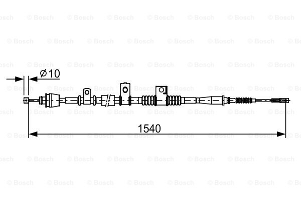 BOSCH 1 987 482 621 Cable,...