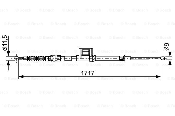 BOSCH 1 987 482 644 Cable,...