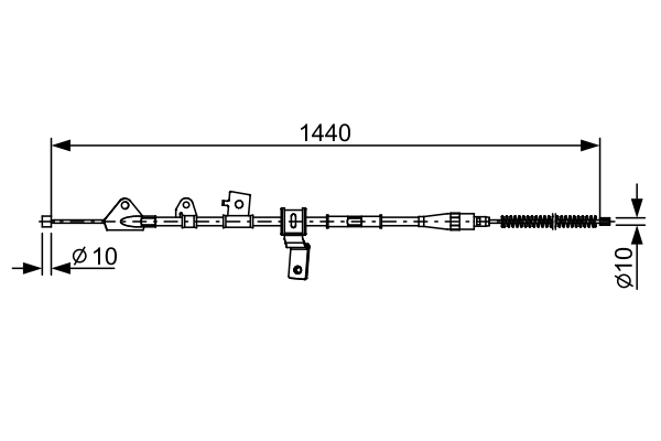 BOSCH 1 987 482 647 Seilzug, Feststellbremse