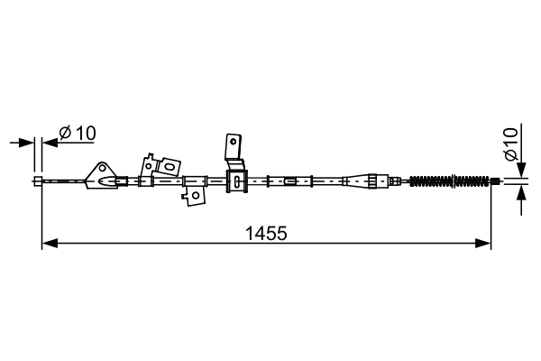 BOSCH 1 987 482 648 Seilzug, Feststellbremse