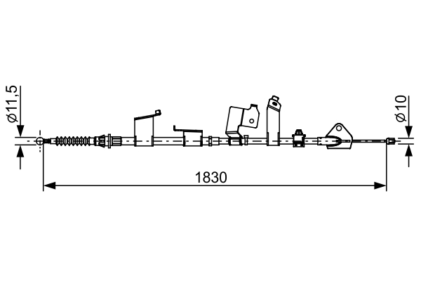 BOSCH 1 987 482 652 Seilzug, Feststellbremse