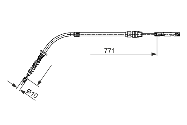 BOSCH 1 987 482 658 Cavo comando, Freno stazionamento