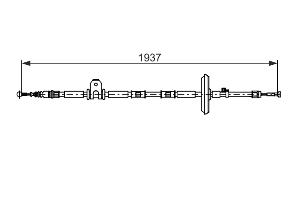 BOSCH 1 987 482 725 Cavo comando, Freno stazionamento-Cavo comando, Freno stazionamento-Ricambi Euro