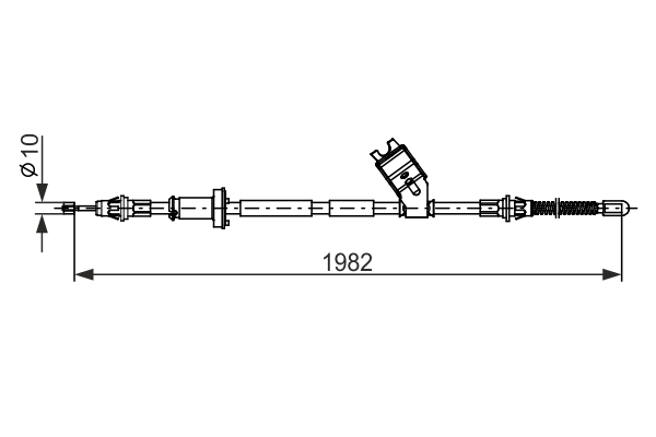 BOSCH 1 987 482 747 Cable,...