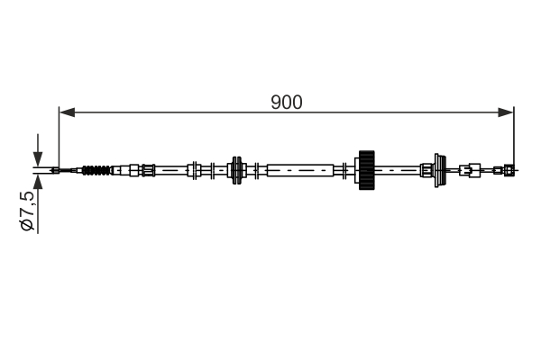 BOSCH 1 987 482 793 Cable,...