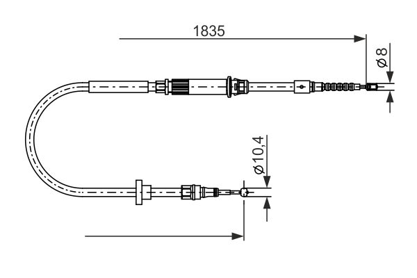 BOSCH 1 987 482 873 huzal,...