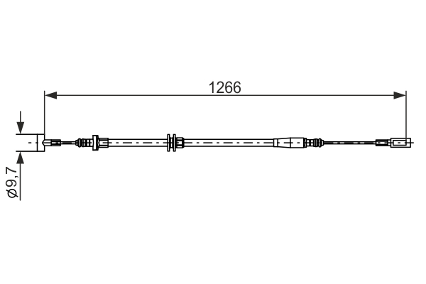 BOSCH 1 987 482 894 Cavo comando, Freno stazionamento