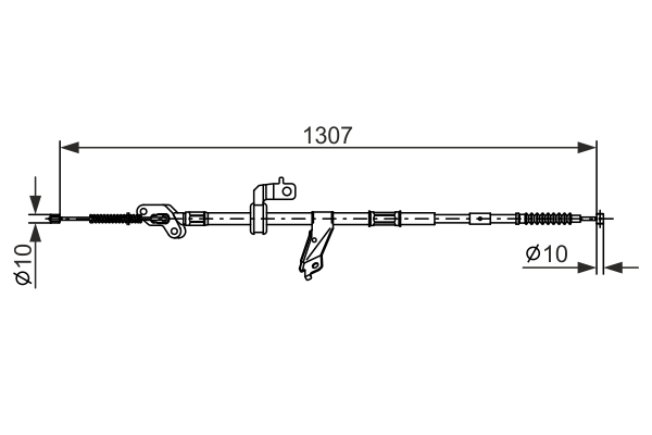 BOSCH 1 987 482 901 Cavo comando, Freno stazionamento-Cavo comando, Freno stazionamento-Ricambi Euro