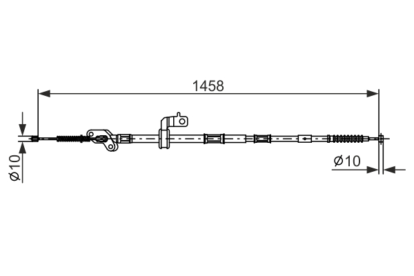 BOSCH 1 987 482 903 Cavo comando, Freno stazionamento-Cavo comando, Freno stazionamento-Ricambi Euro