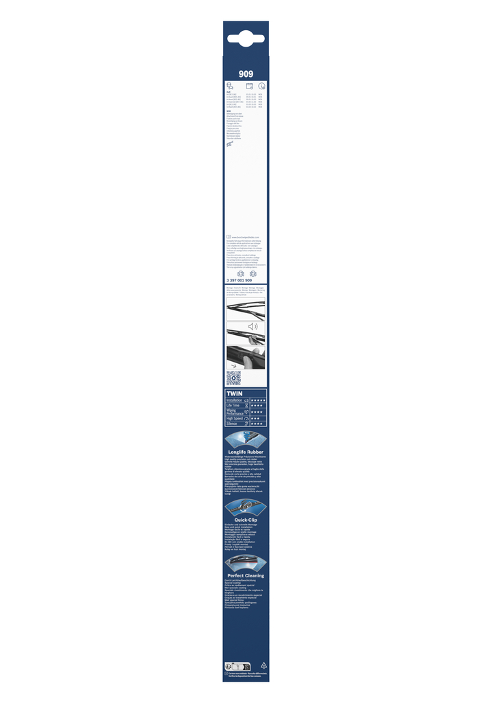 BOSCH 3 397 001 909 Twin Wiper Blade Front for AUDI