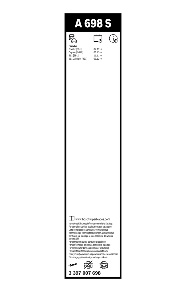 BOSCH 3 397 007 698 Aerotwin Wischblatt