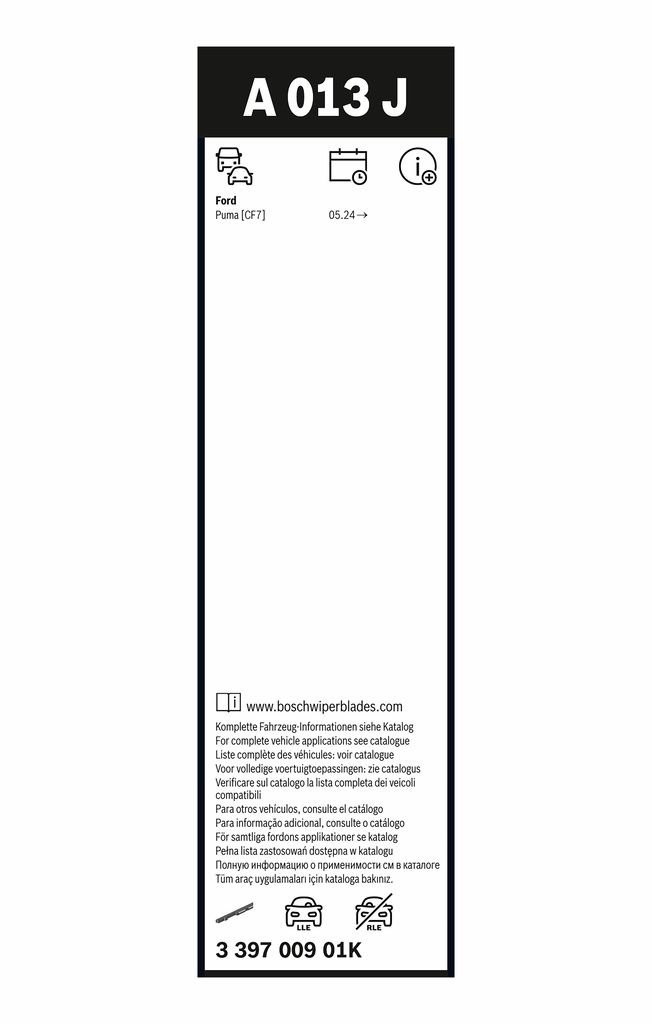 BOSCH 3 397 009 01K Aerotwin Stieracia liżta